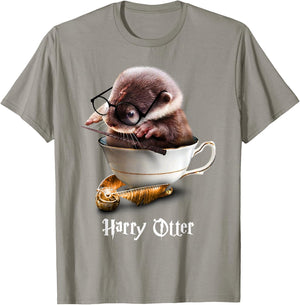 Cute Baby Otter Shirt - Harry Otter for Otter lover T-Shirt - T-Shirt | Sand