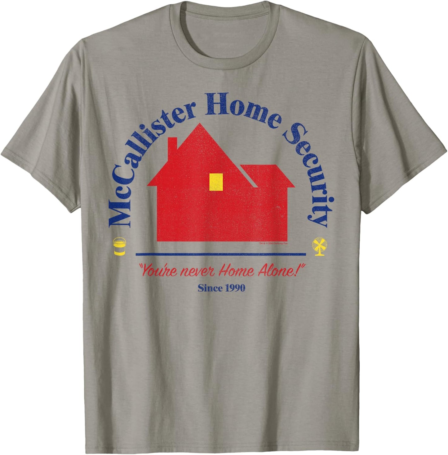 Home Alone McCallister Home Security Logo T-Shirt - T-Shirt | Sand