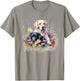 Floral Wildflower Dog Labrador Retriever T-Shirt - T-Shirt | Sand