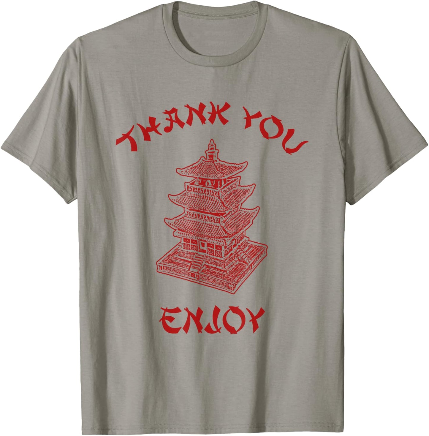 Chinese Takeout Food Thank You Box For Chef Asian Cuisine T-Shirt - T-Shirt | Sand