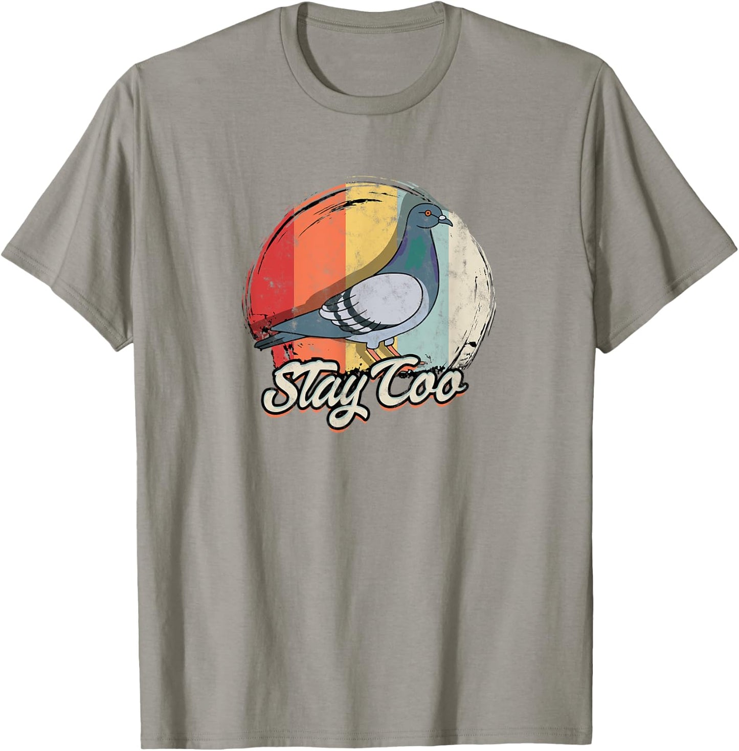 Stay Coo - Birdwatching pigeon birds T-Shirt - T-Shirt | Sand