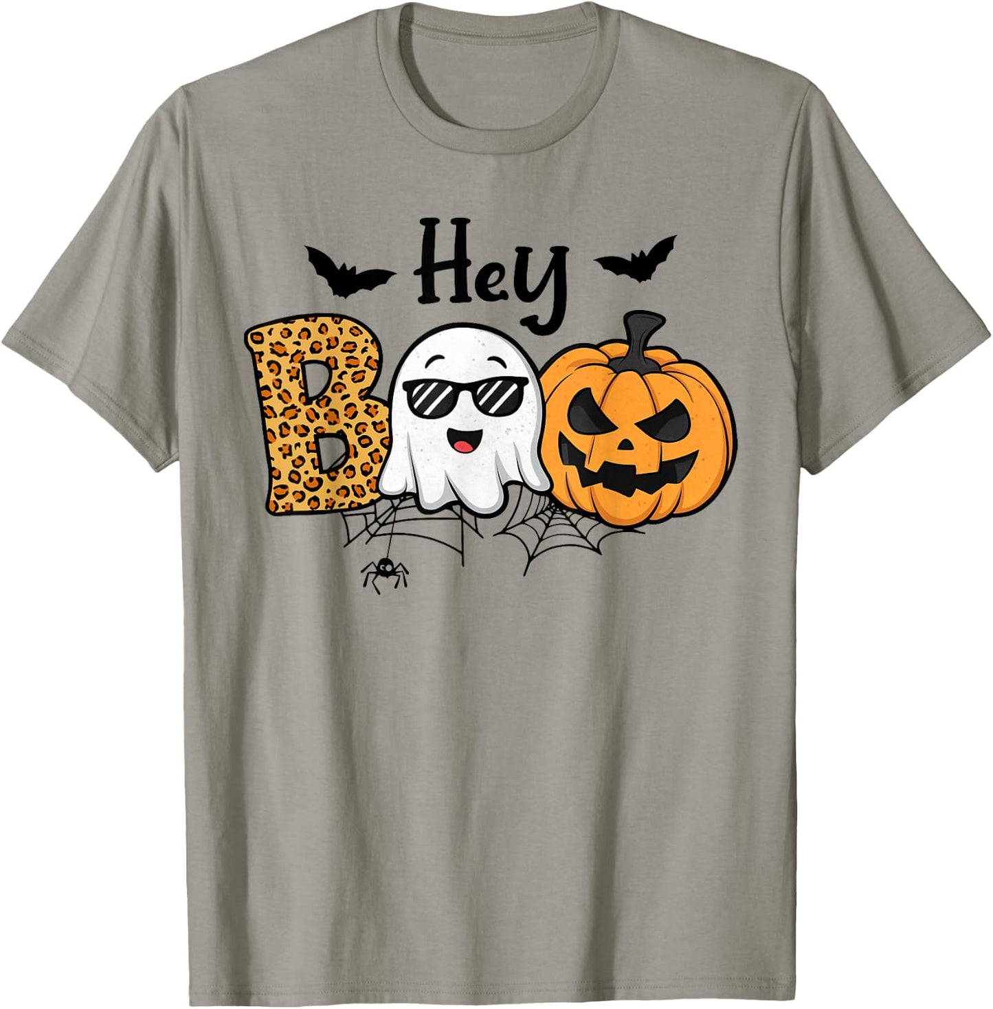 Halloween Hey Boo Ghost Pumpkin Costume Women Girls Kids T-Shirt - T-Shirt | Sand