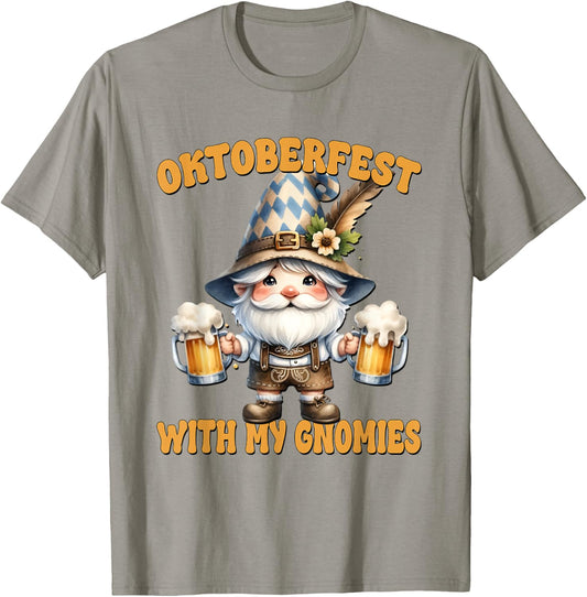 German Gnome Large Beer Mugs With Handle For Octoberfest T-Shirt - T-Shirt | Sand