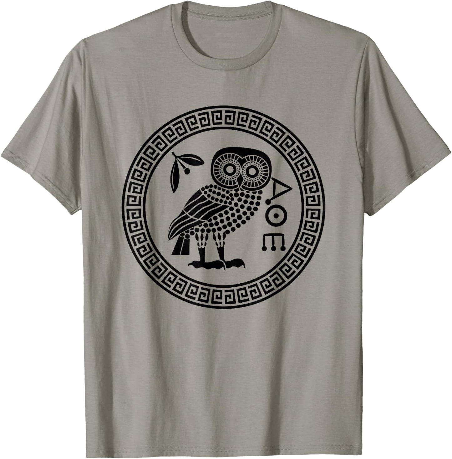 Owl of Athena Ancient Greek Mythology | Athena's Owl Greece T-Shirt - T-Shirt | Sand