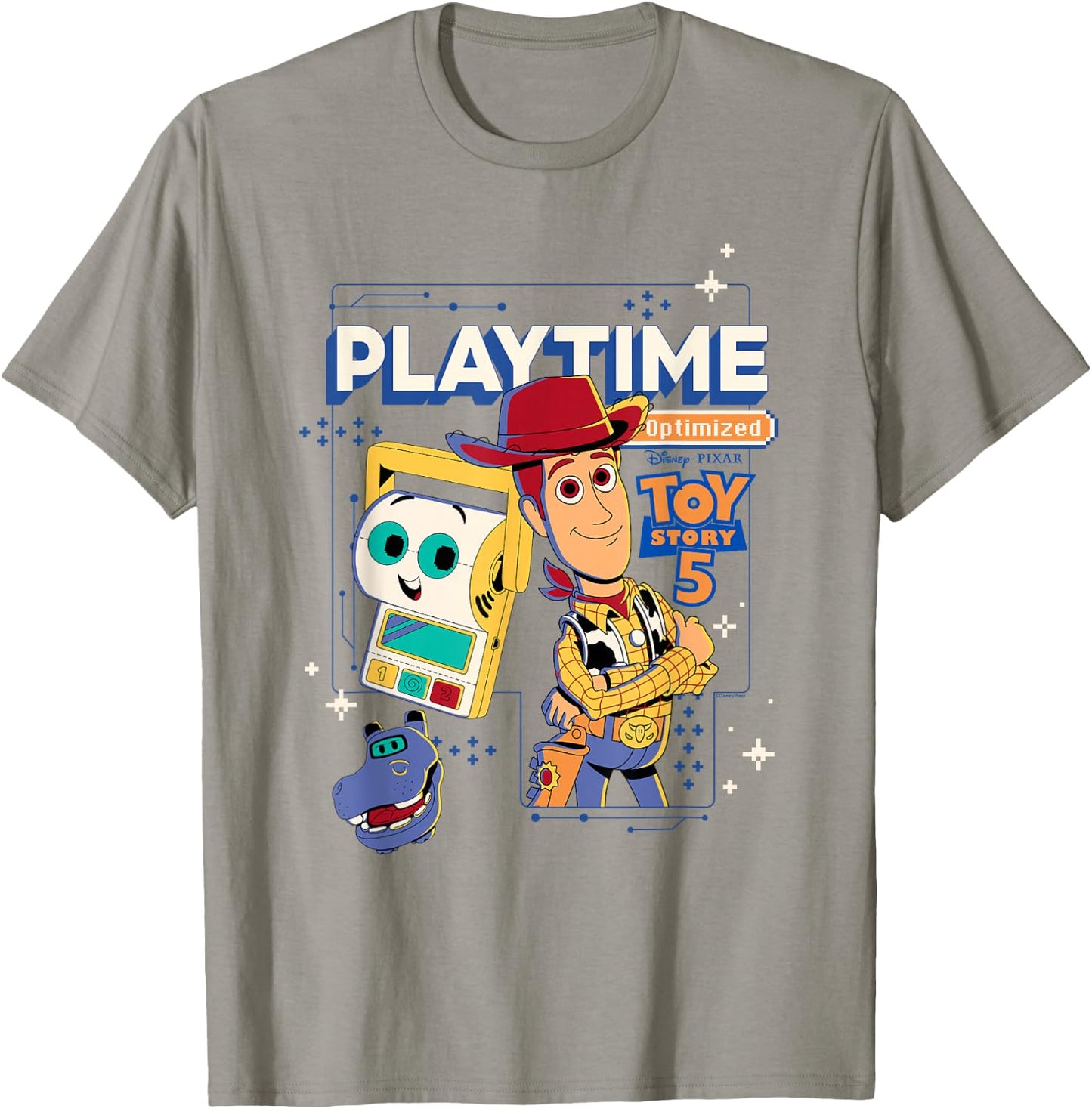 Disney Pixar Toy Story 5 Play Time Woody & Smarty Pants T-Shirt - T-Shirt | Sand