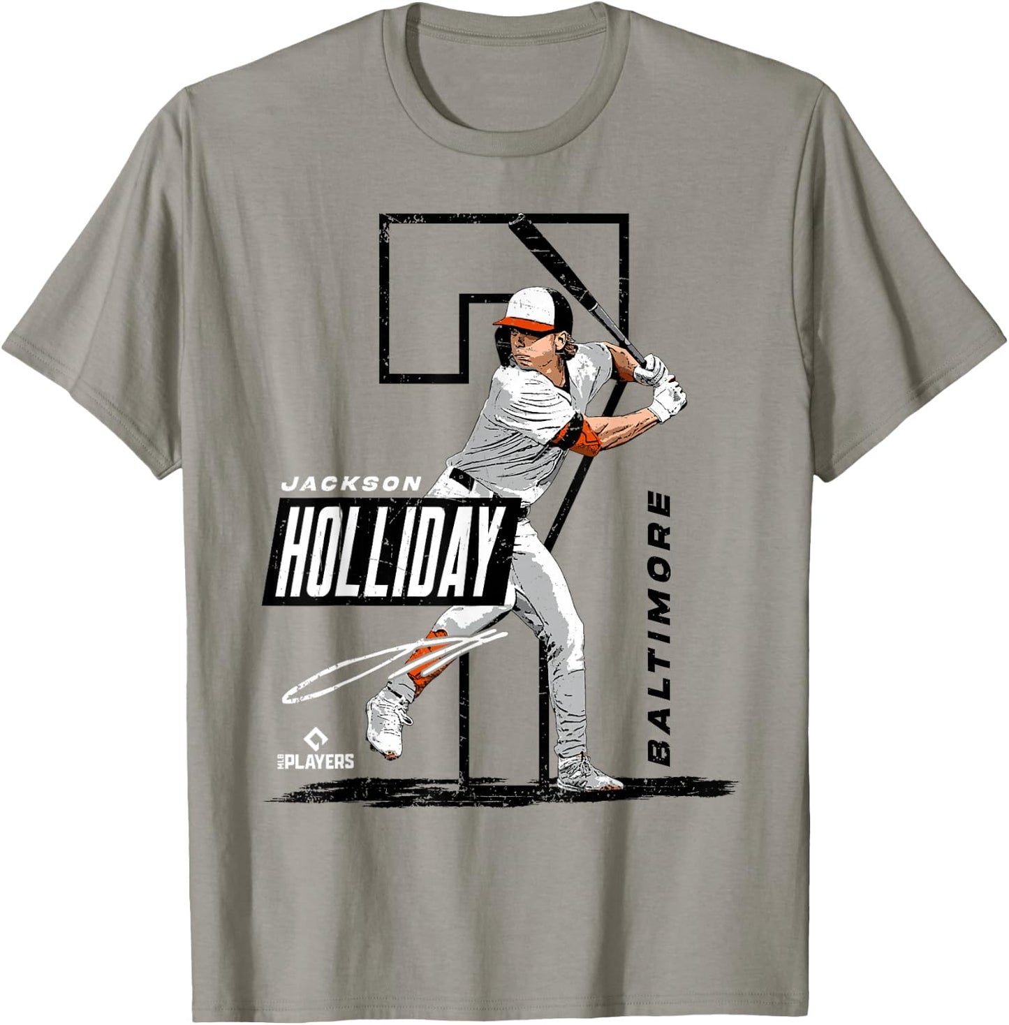Jackson Holiday | Baltimore Baseball Players | MLBHOL3002 T-Shirt - T-Shirt | Sand