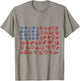 USA Coastal Shell Patriotic Seashell American Flag 4th July T-Shirt - T-Shirt | Sand