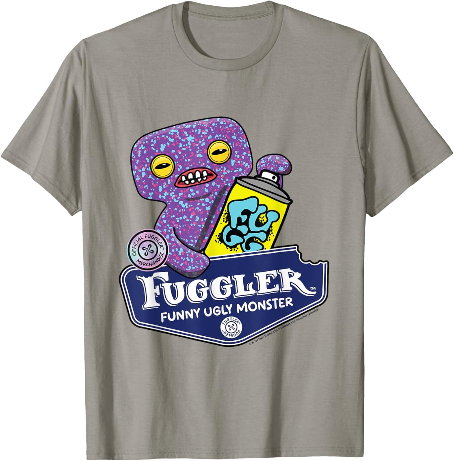 Fuggler Squidge Funny Ugly Monsters T-Shirt - T-Shirt | Sand