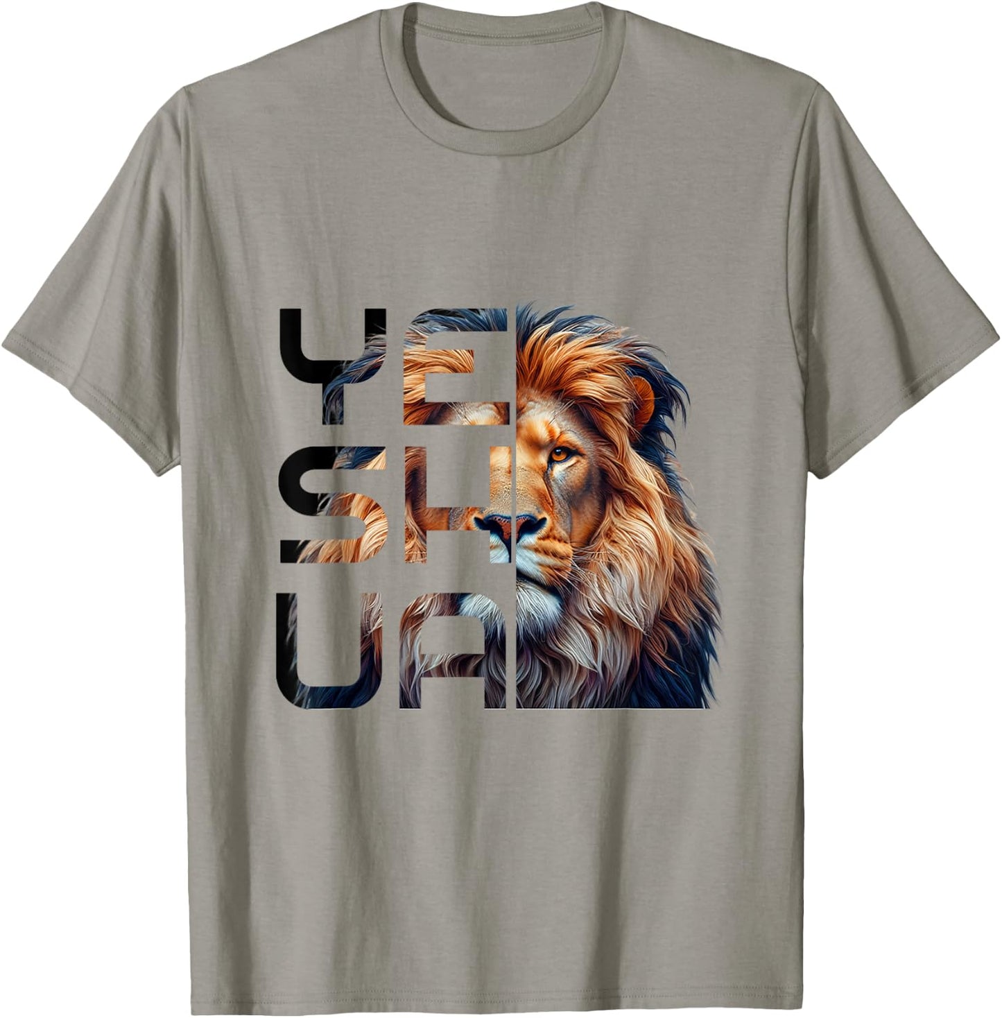Christian Religious Jesus The Lion Of Judah Yeshua Bible T-Shirt - T-Shirt | Sand