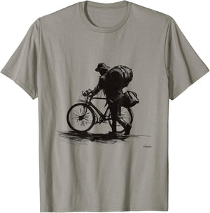 Bike Cycling Funny Gravel Bikepacking Backpack Travel Ii T-Shirt - T-Shirt | Sand
