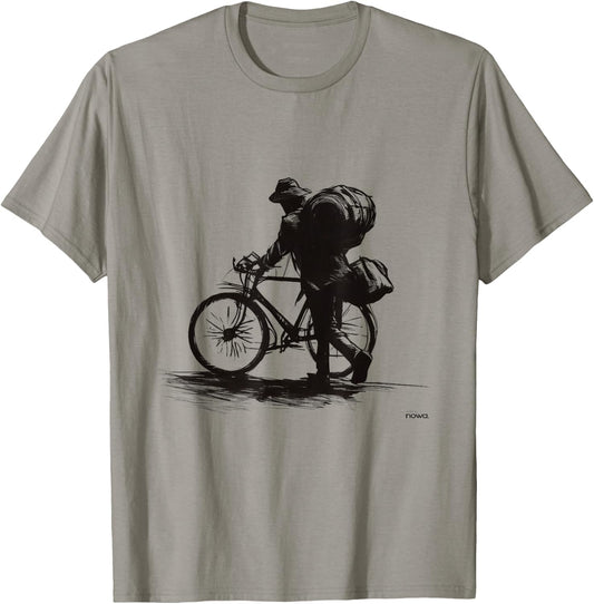 Bike Cycling Funny Gravel Bikepacking Backpack Travel Ii T-Shirt - T-Shirt | Sand