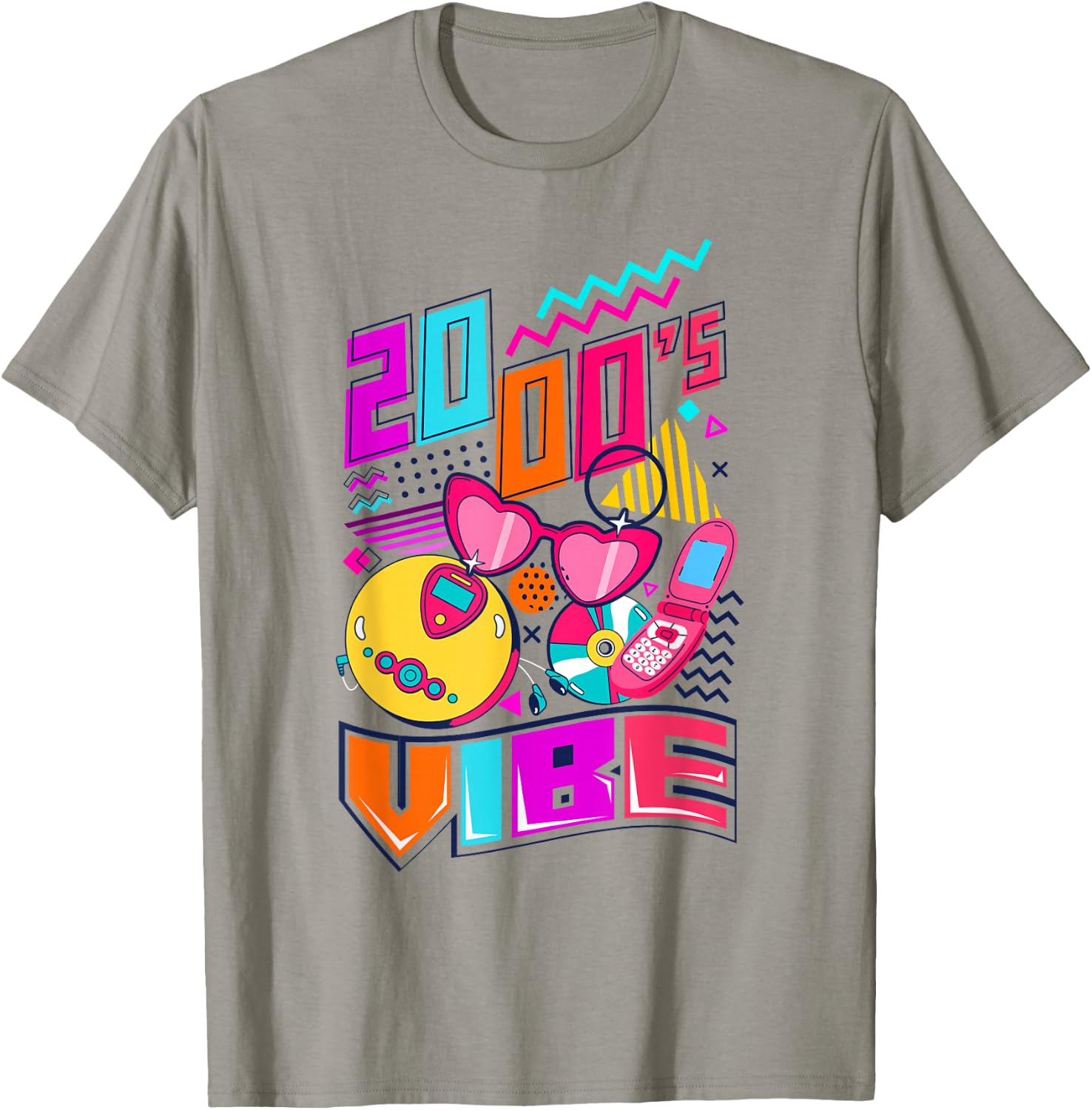 2000's Vibe 2000's Vintage Two-thousands Retro 00s T-Shirt - T-Shirt | Sand