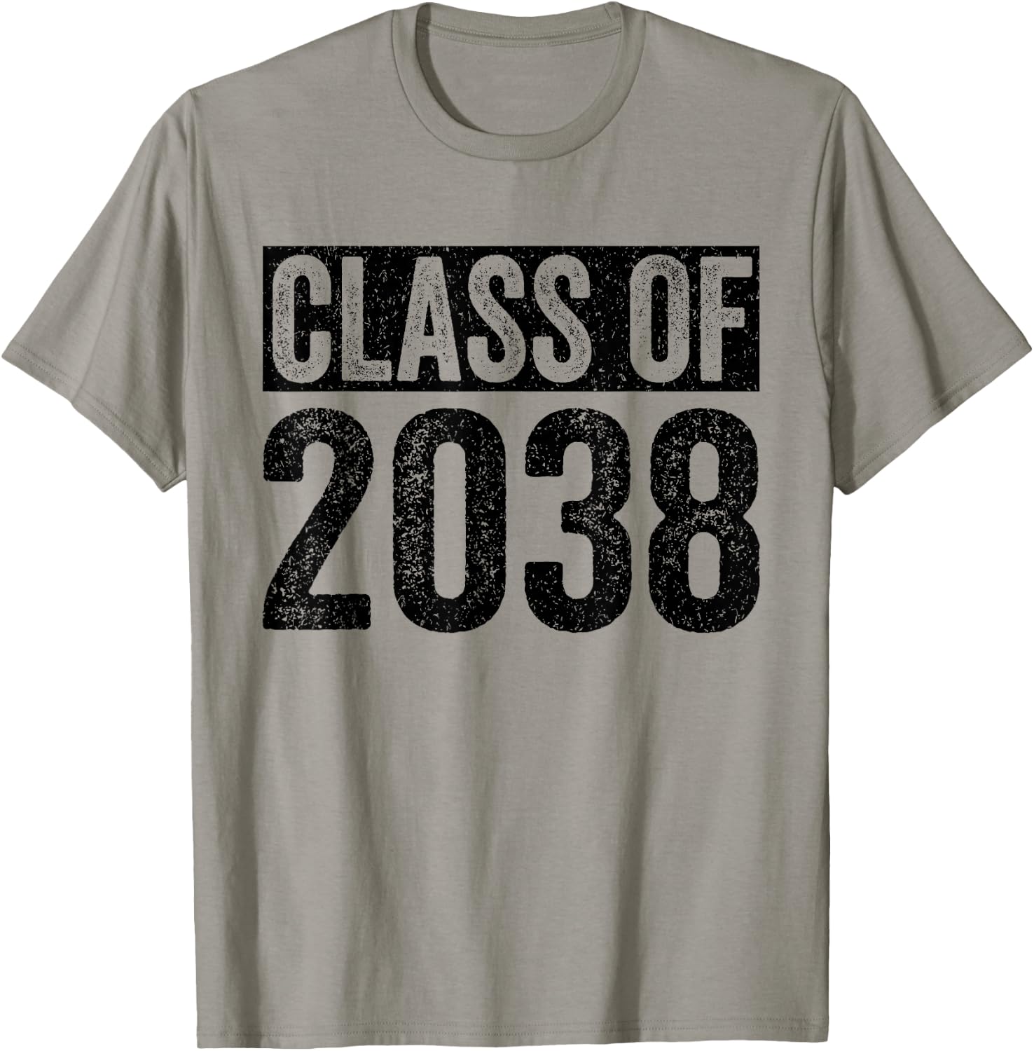 Class of 2038 Grow With Me Graduation First Day of School T-Shirt - T-Shirt | Sand