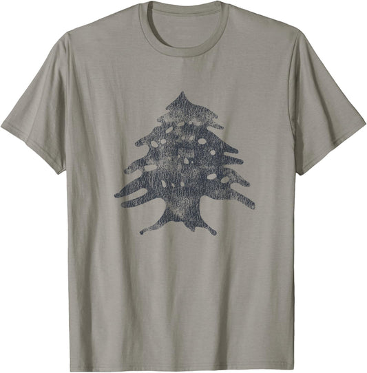 Retro Lebanese Flag of Lebanon Souvenir T-Shirt - T-Shirt | Sand