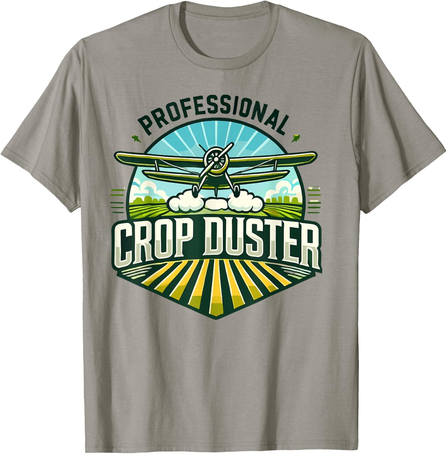 Crop Duster Pilot Spray Plane Professional Crop Duster T-Shirt - T-Shirt | Sand