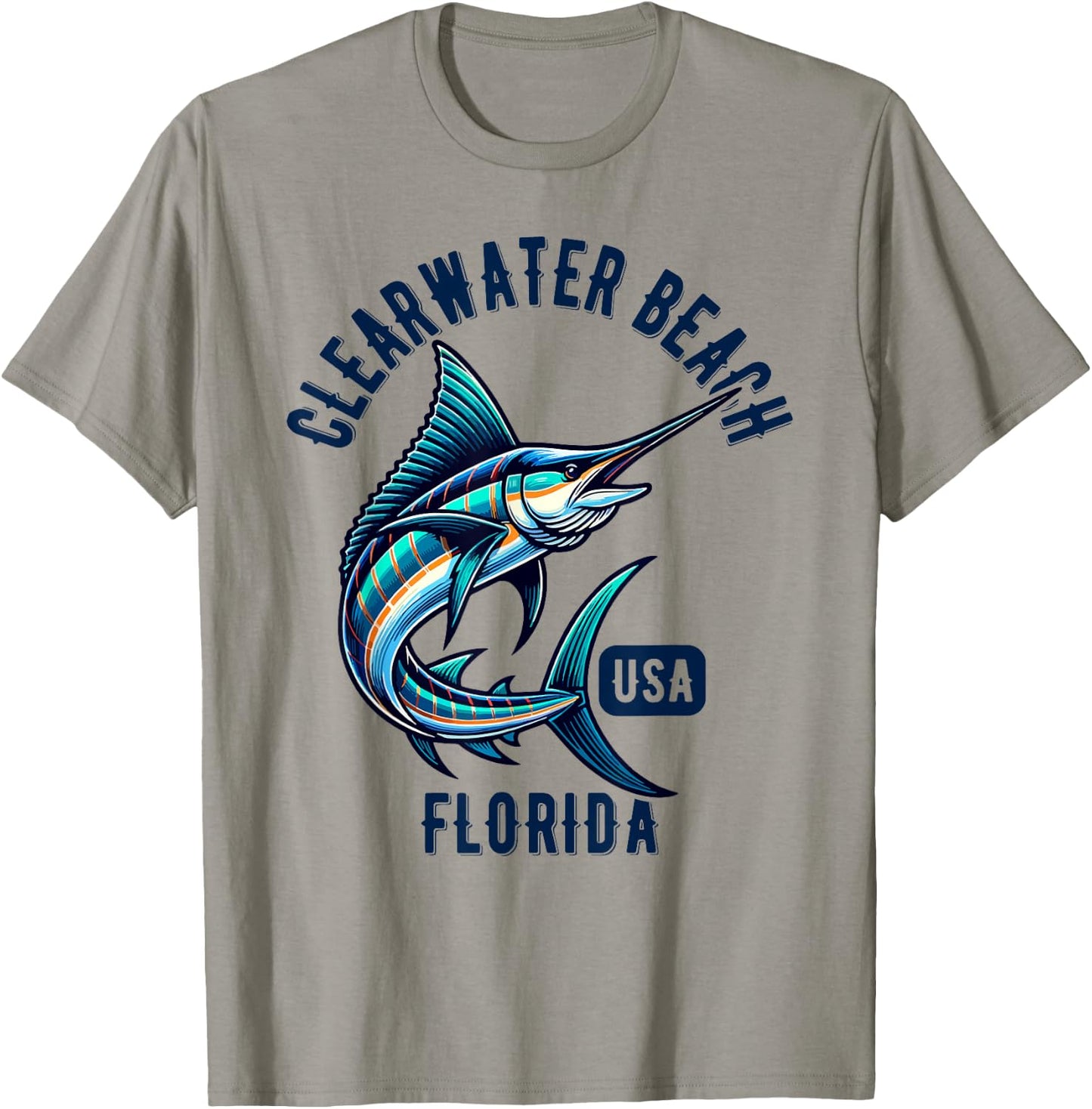 Clearwater Beach Florida USA Fishing Design Women Kids T-Shirt - T-Shirt | Sand