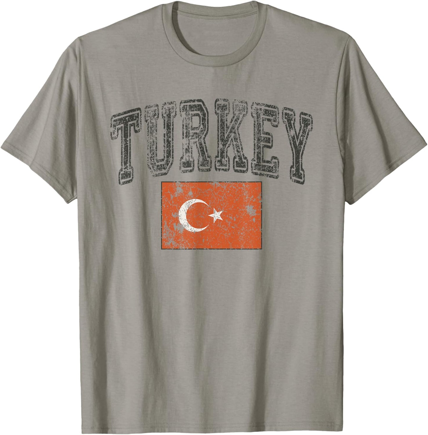 Vintage Retro Faded Turkey Flag Turkish Pride T-Shirt - T-Shirt | Sand