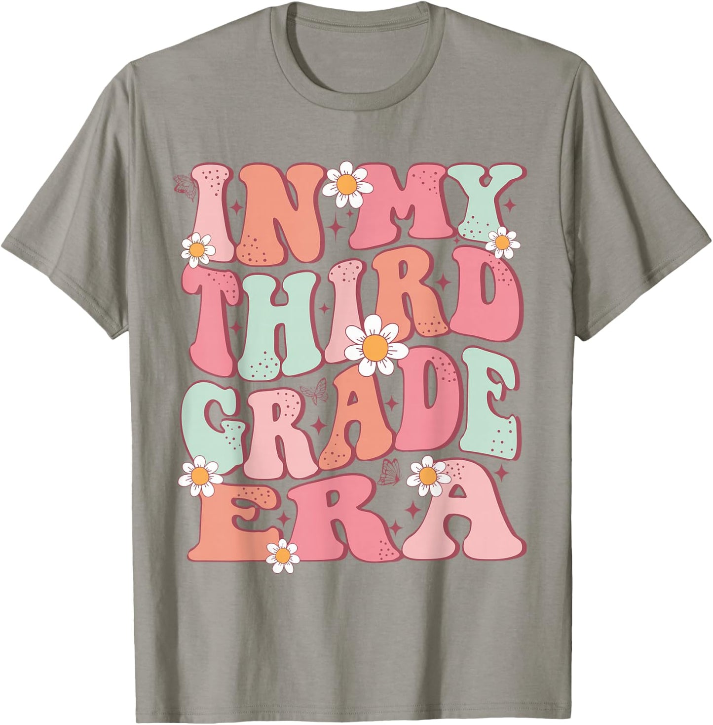 In My Third Grade Era Girl Cute Back To School 3rd Grade Era T-Shirt - T-Shirt | Sand