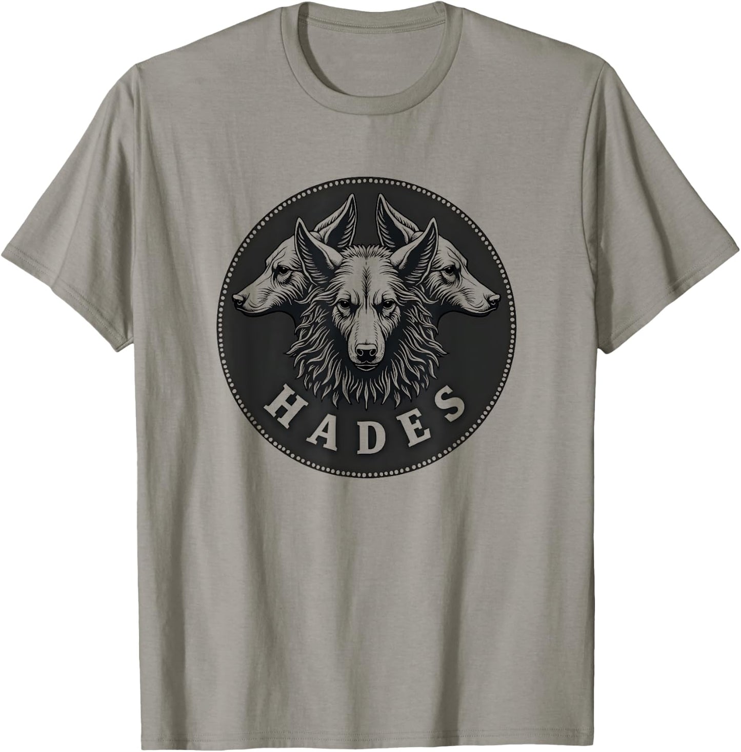 Hades Ancient Greek God Cerberus T-Shirt - T-Shirt | Sand