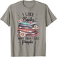 I Like Books More Than I Like People reader Teacher Bookworm T-Shirt - T-Shirt | Sand