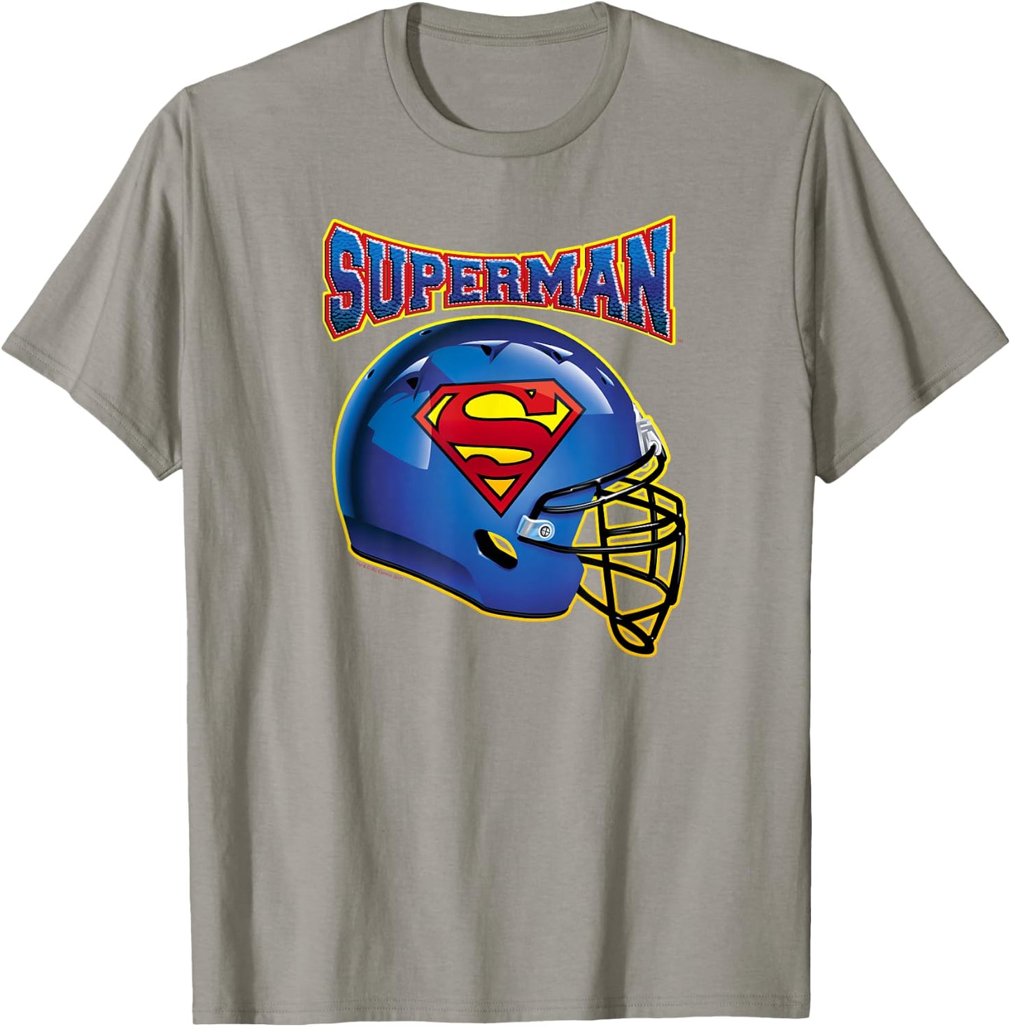 Superman Football Shield T-Shirt - T-Shirt | Sand