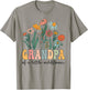 Grandpa Of The Little Wildflower Birthday Party Baby Shower T-Shirt - T-Shirt | Sand