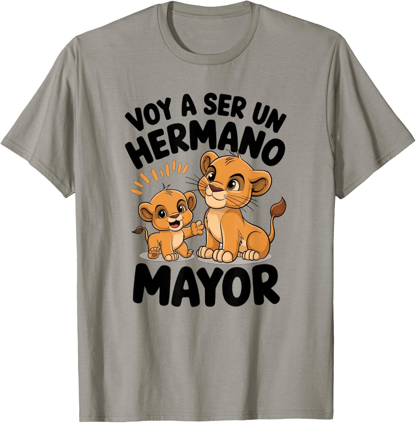 New Baby Announcement Spanish Big Brother Lion Cubs T-Shirt - T-Shirt | Sand