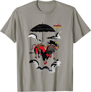 Marvel Deadpool & Wolverine Dogpool To The Cloudy Rescue T-Shirt - T-Shirt | Sand