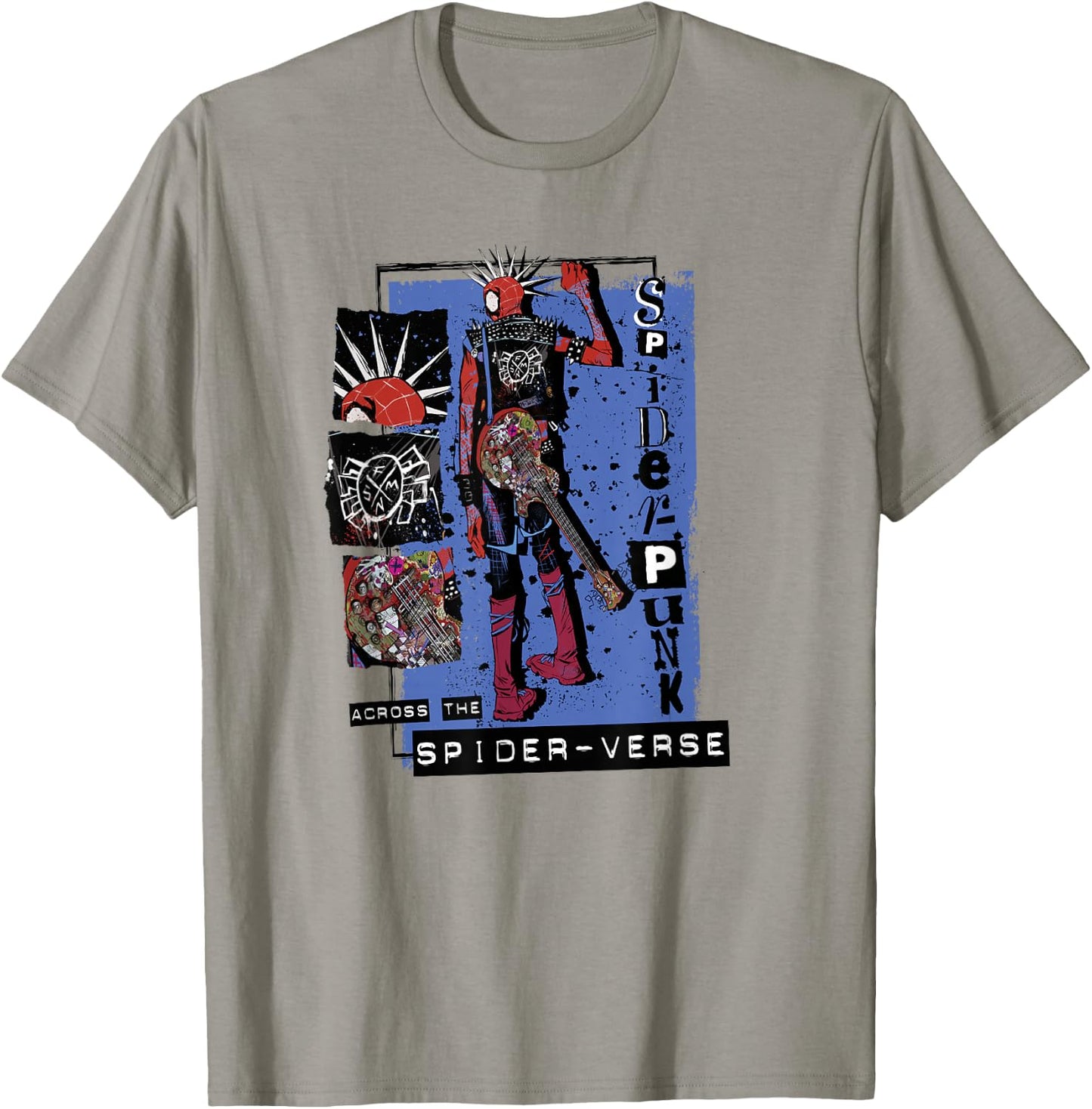 Marvel Spider-Man Across The Spider-Verse Part 1 Punk Verse T-Shirt - T-Shirt | Sand