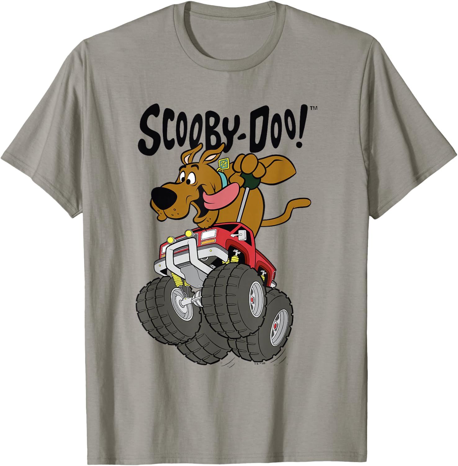 Scooby-Doo Vintage Scooby Monster Truck Joy Ride Poster T-Shirt - T-Shirt | Sand