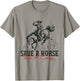 Save A Horse Ride A Cowboy Vintage Country Western T-Shirt - T-Shirt | Sand
