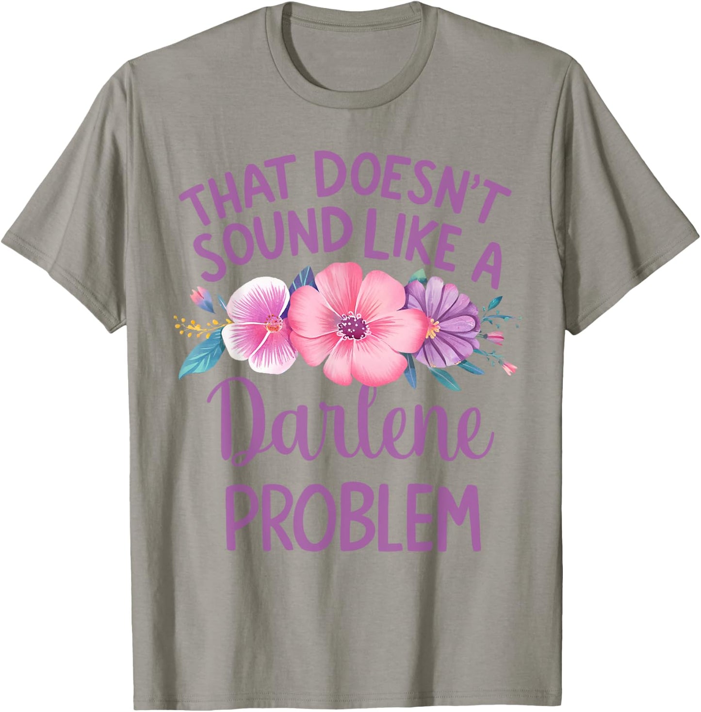 DARLENE Personalized Cute Flower Girls DARLENE Name T-Shirt - T-Shirt | Sand