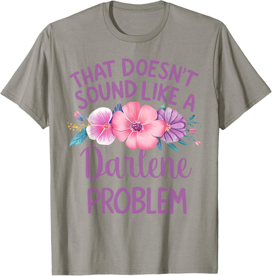DARLENE Personalized Cute Flower Girls DARLENE Name T-Shirt - T-Shirt | Sand