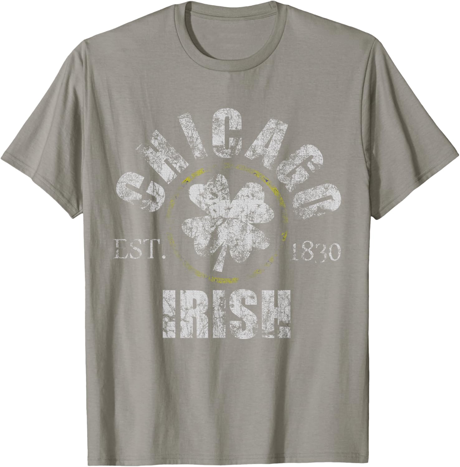 Vintage Chicago Irish St Patricks Day Chirish Men Women T-Shirt - T-Shirt | Sand