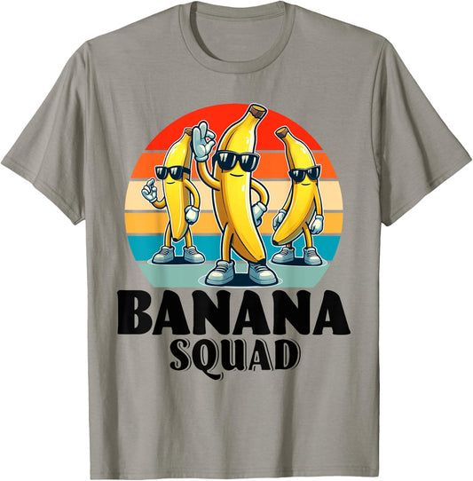 Bananas Shirt Men Women Cute Banana Gifts Funny Banana Squad T-Shirt - T-Shirt | Sand