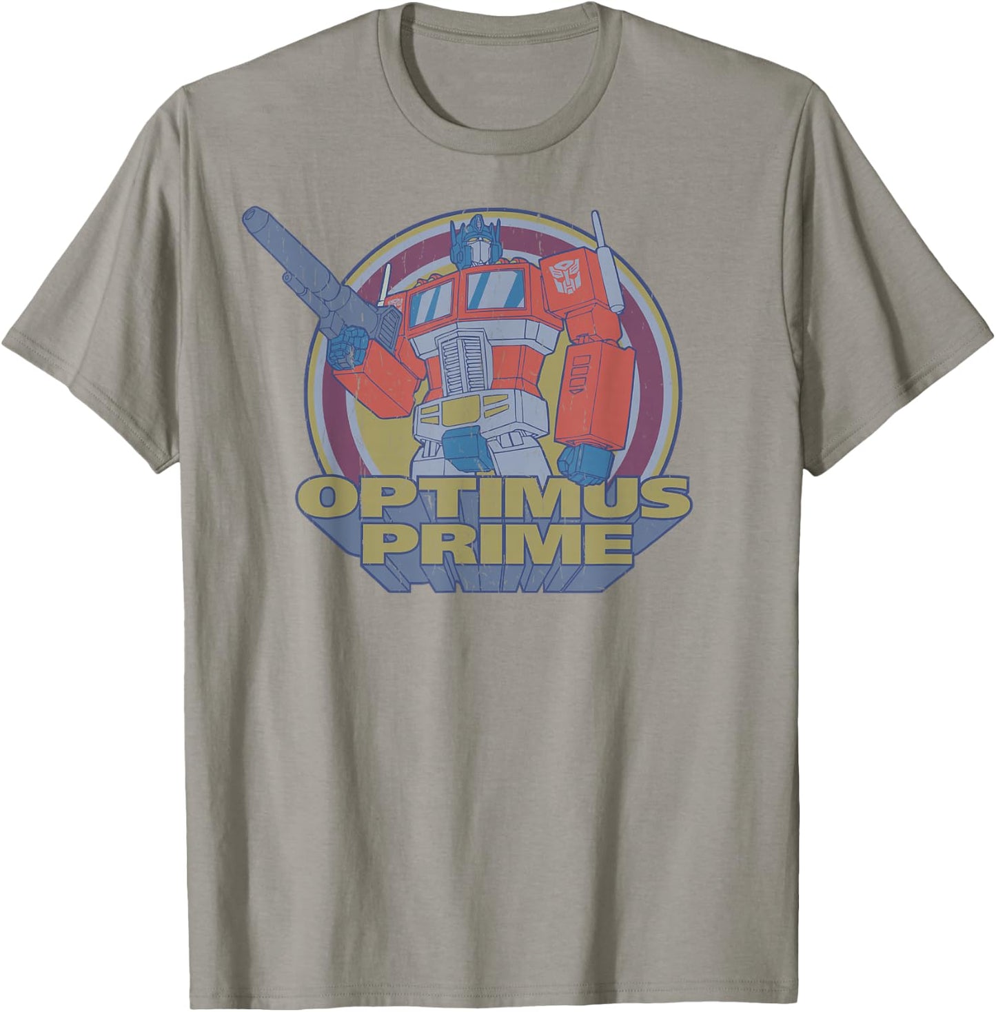 Transformers Optimus Prime Retro Portrait T-Shirt - T-Shirt | Sand