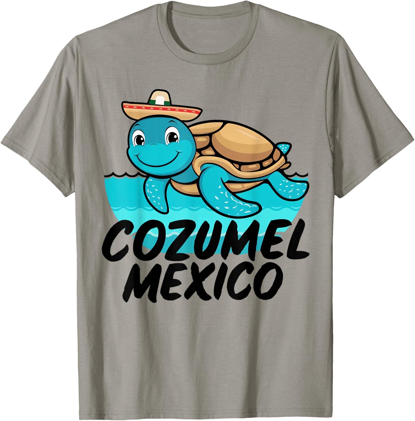 Cozumel Mexico Sea Turtle Colorful Boys Girls Toddler T-Shirt - T-Shirt | Sand