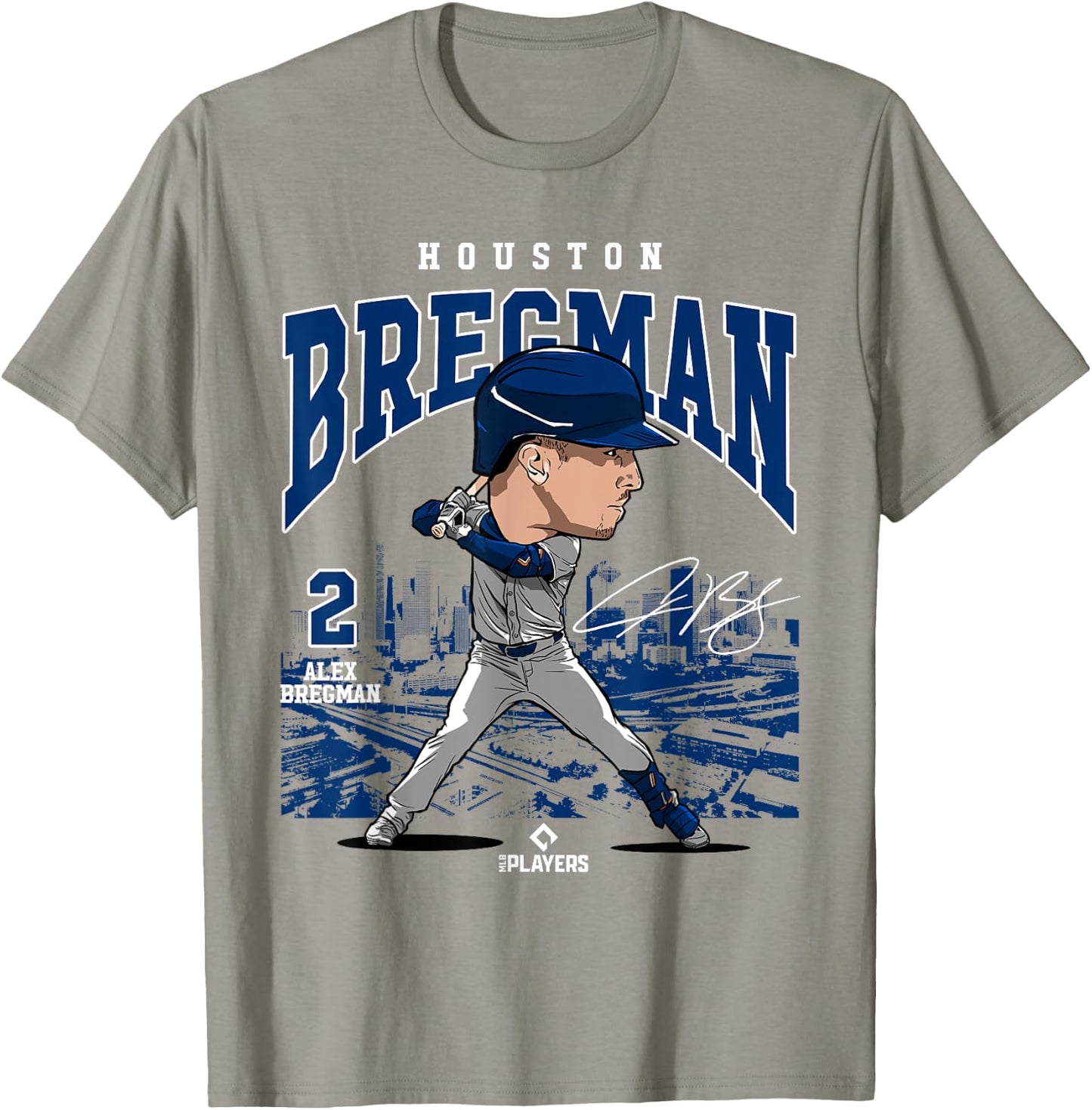 Alex Bregman | Houston Baseball MLB Players | MLBBRE4063 T-Shirt - T-Shirt | Sand
