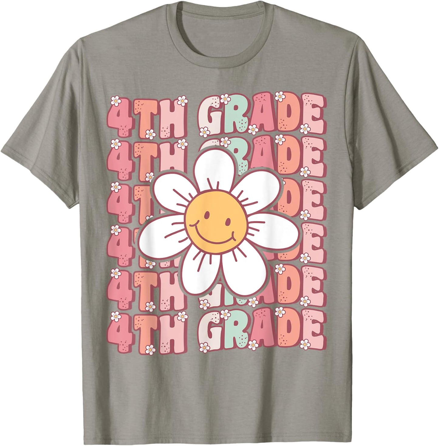 Groovy 4th Grade Back To School First Day of Fourth Grade T-Shirt - T-Shirt | Sand