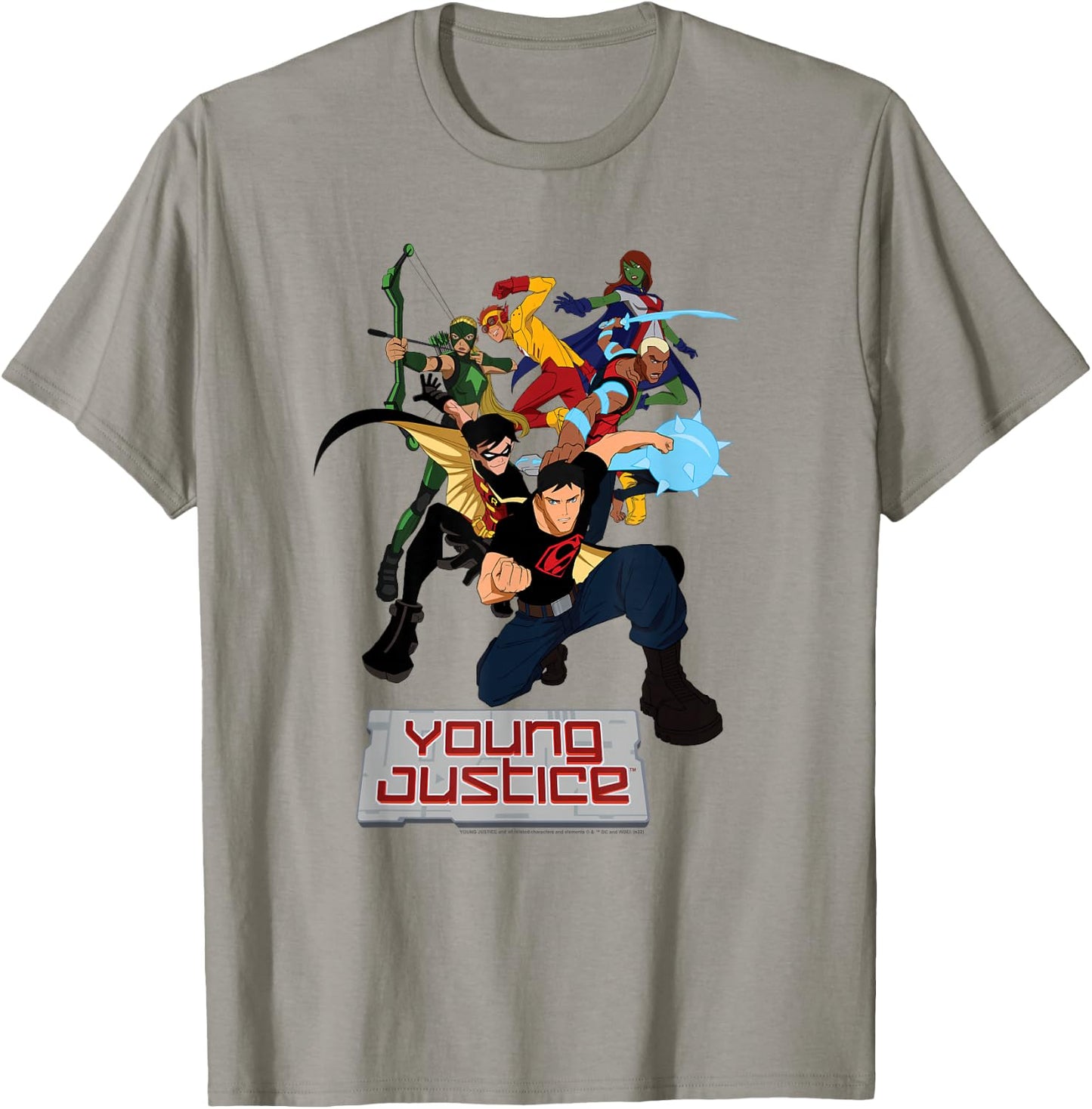 Young Justice Superboy, Robin, Aqualad, Artemis, Kid Flash T-Shirt - T-Shirt | Sand