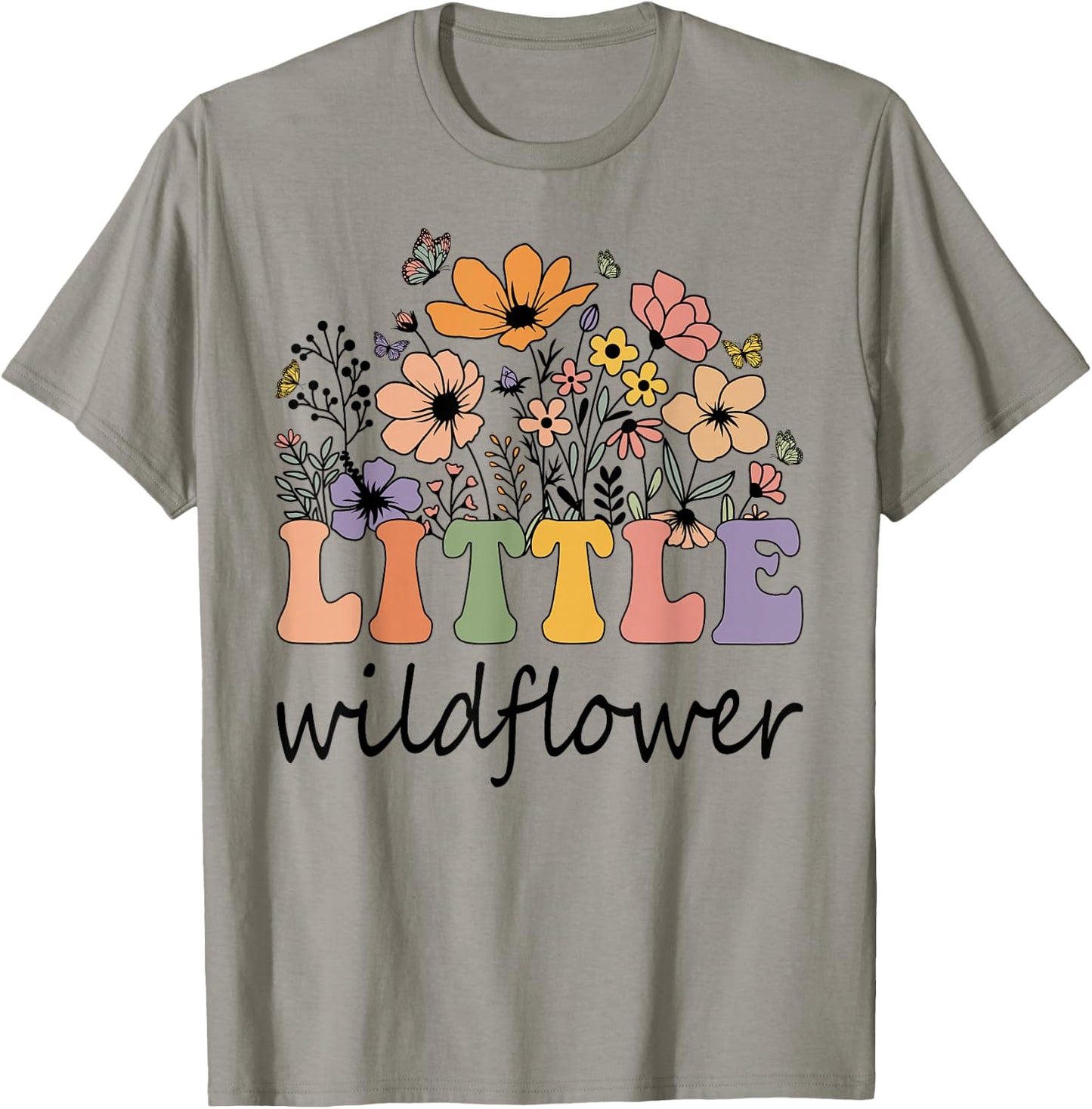 Little Wildflower Women Flower Birthday Family Matching T-Shirt - T-Shirt | Sand
