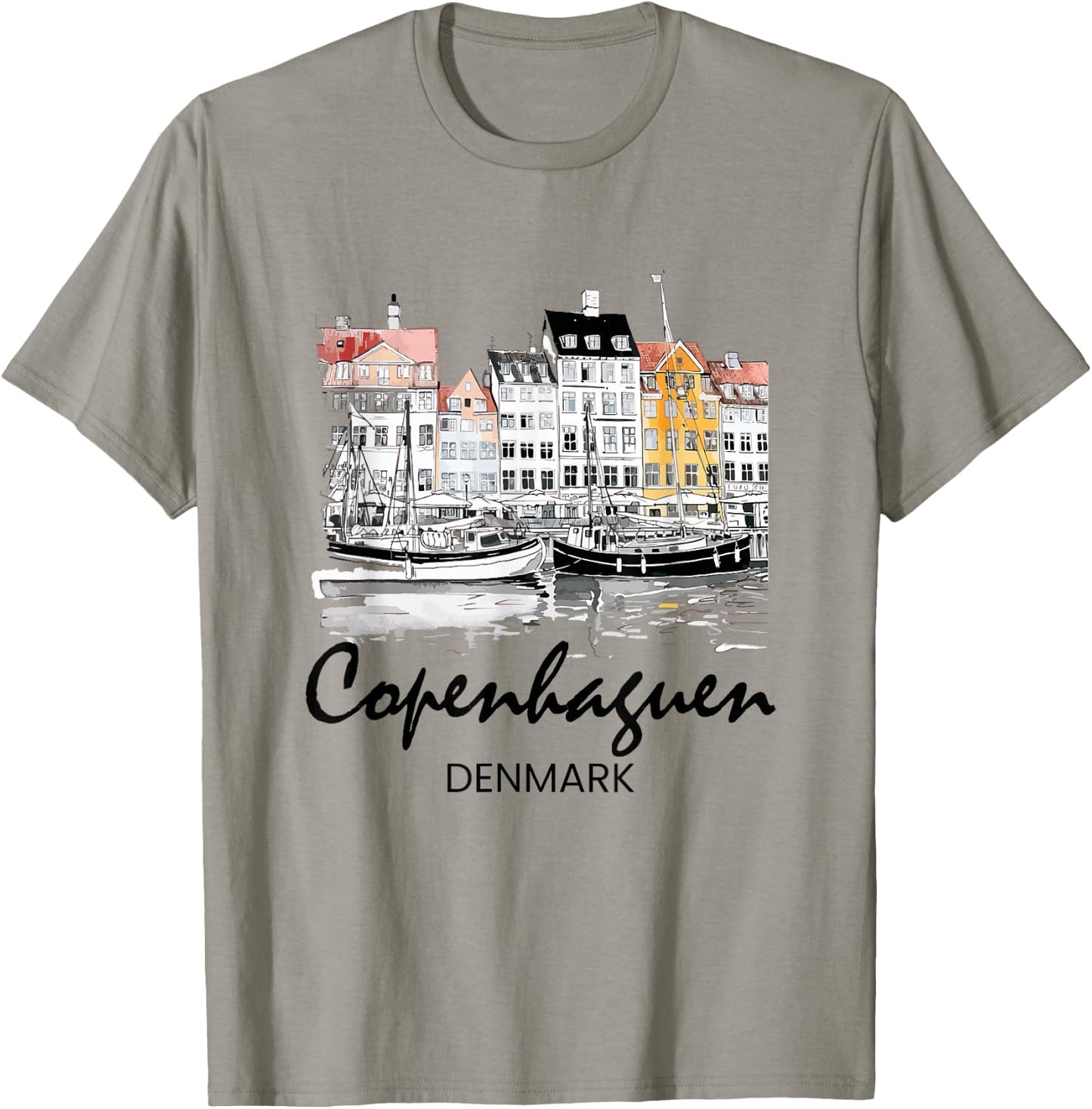 Copenhagen Denmark, danish T-Shirt - T-Shirt | Sand