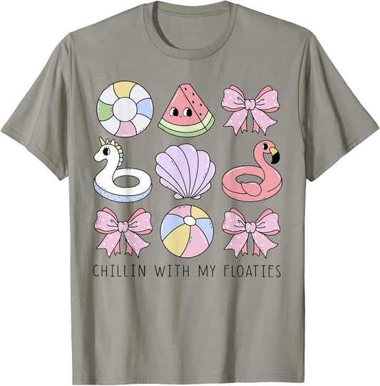 Chillin With My Floaties T-Shirt - T-Shirt | Sand