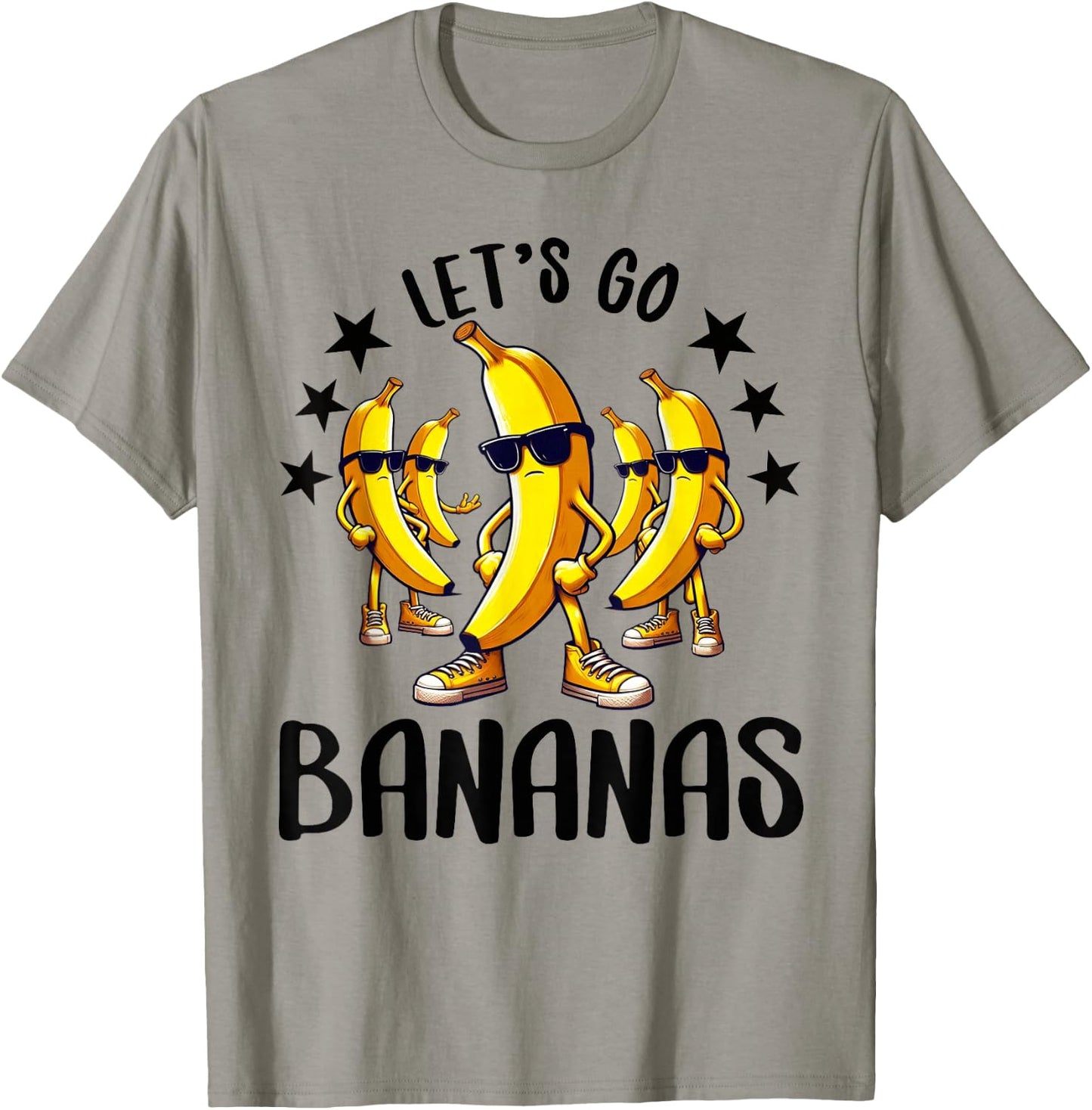 Funny Bananas Shirt Cute Banana Gifts Funny Lets go Bananas T-Shirt - T-Shirt | Sand