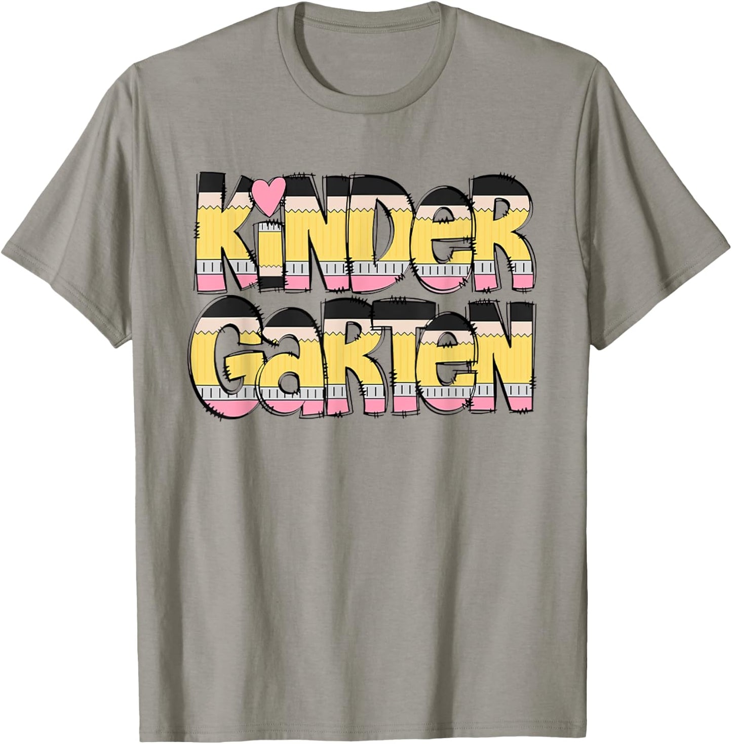 Kindergarten Pencil First Day Of School Teacher Toddler Kids T-Shirt - T-Shirt | Sand
