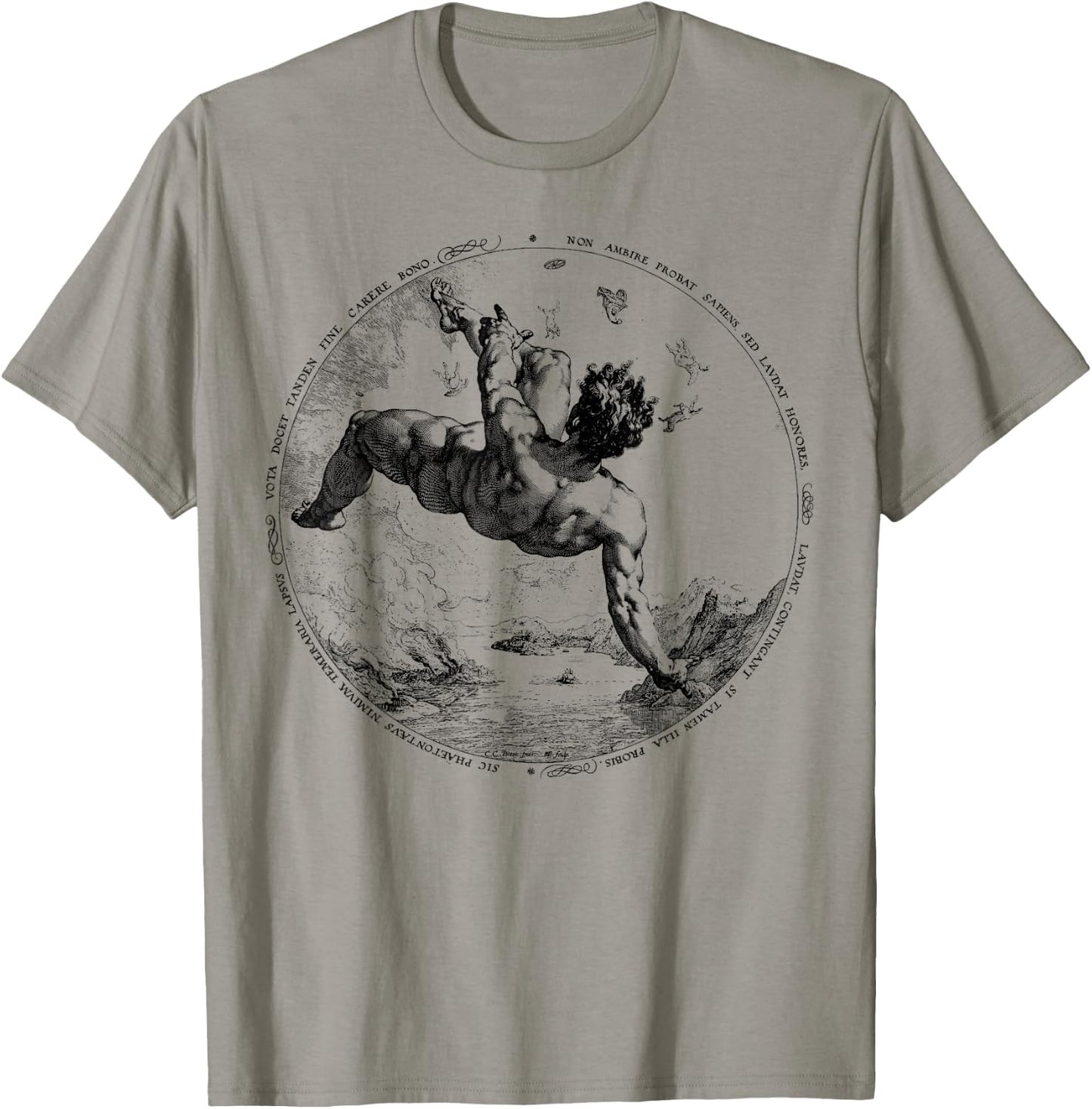Phaeton - Icarus, Greek Mythology, Goth, Aesthetic T-Shirt - T-Shirt | Sand