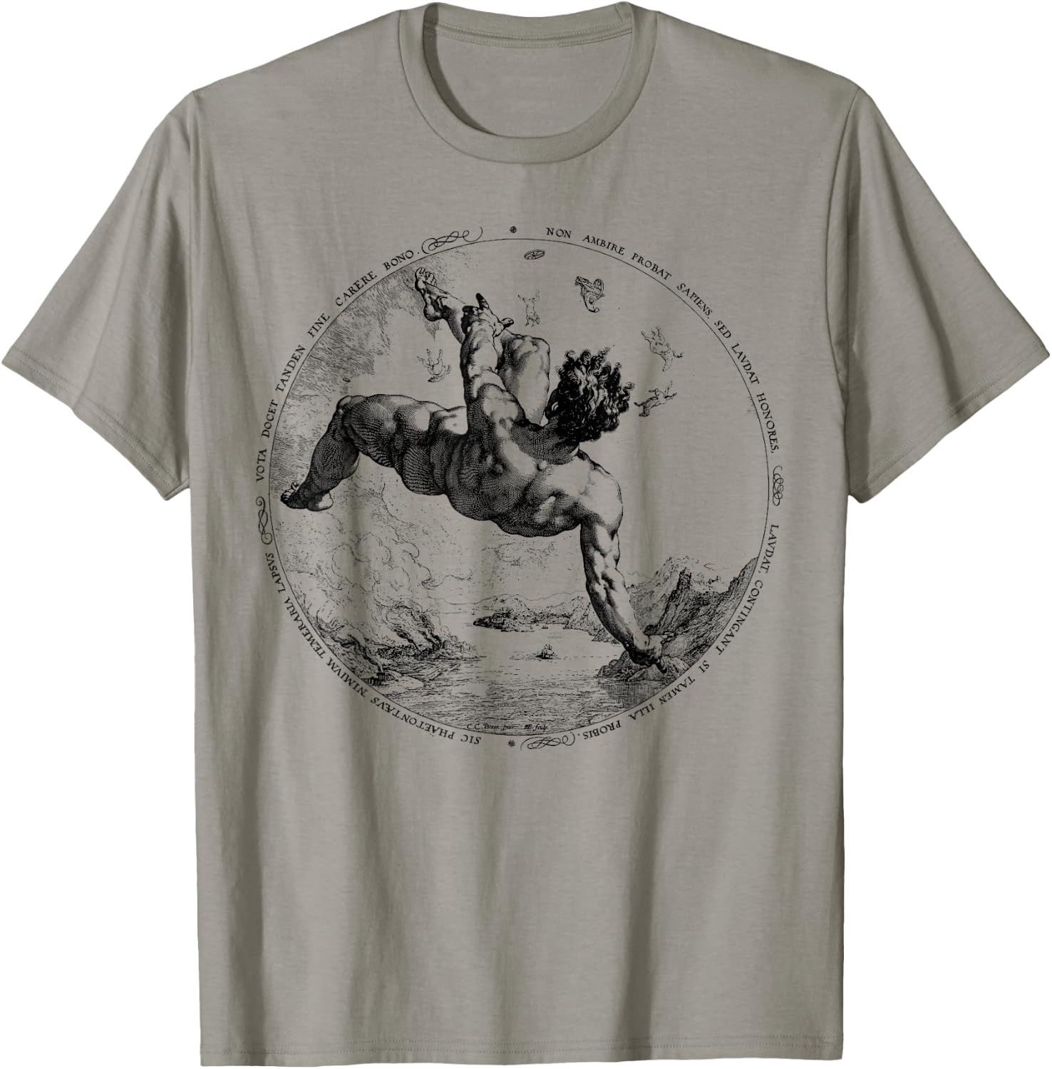 Phaeton - Icarus, Greek Mythology, Goth, Aesthetic T-Shirt - T-Shirt | Sand