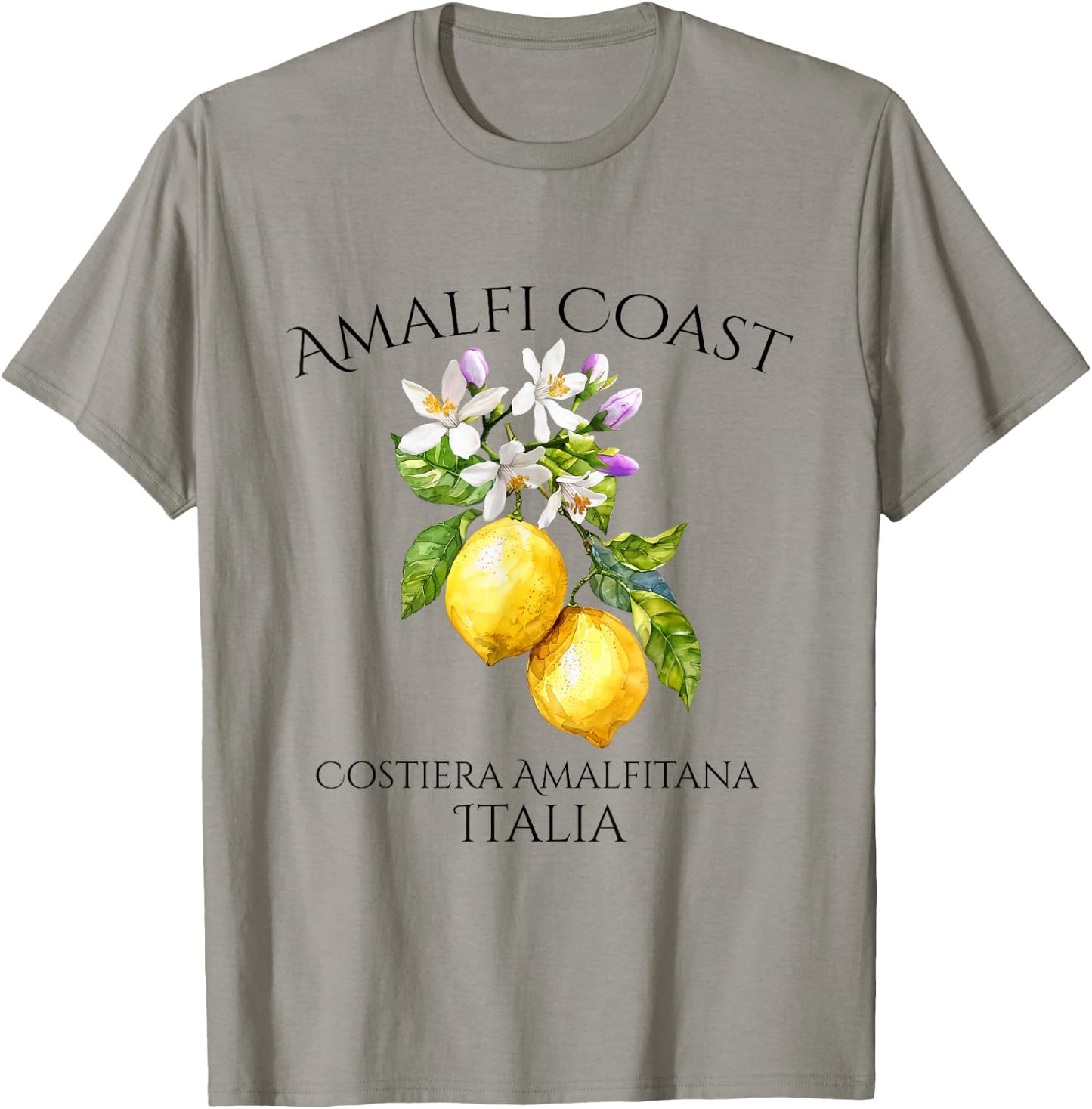 Amalia Coast Italian Souvenir Italy Lemons T-Shirt - T-Shirt | Sand