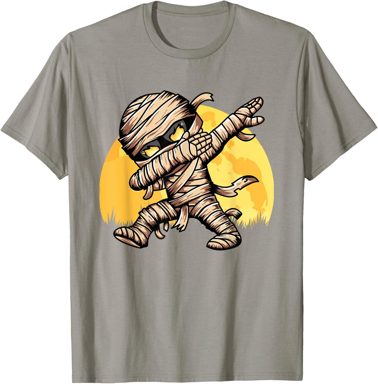 Dabbing Mummy Costume Dab Dancing Men Kids Boys Halloween T-Shirt - T-Shirt | Sand