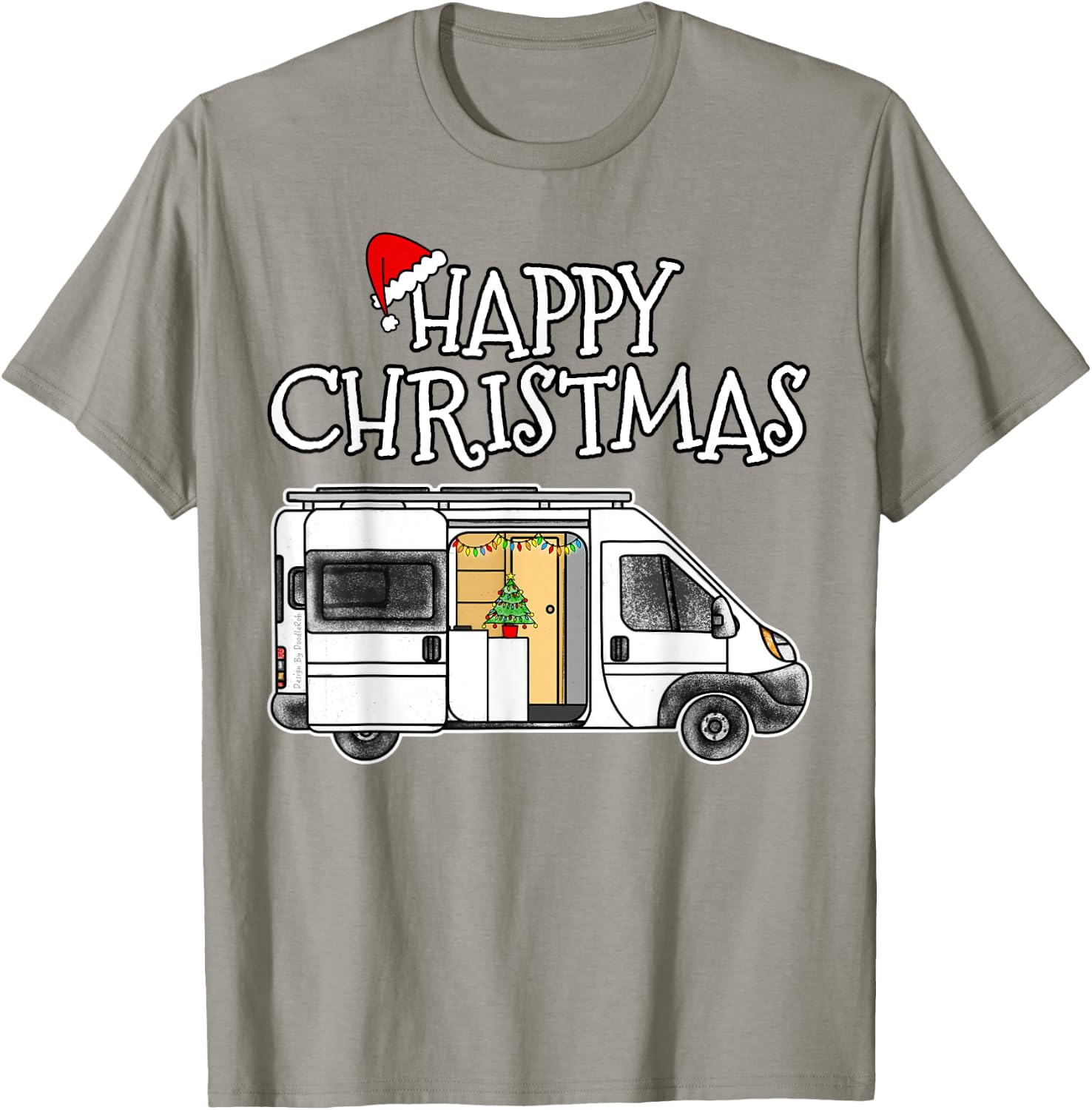 Christmas Van Life Camping Xmas 2022 T-Shirt - T-Shirt | Sand